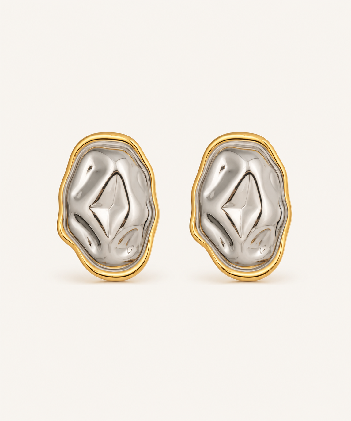 Echo Two Toned Earrings
