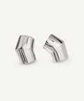 Raw Edge Silver plated Earrings