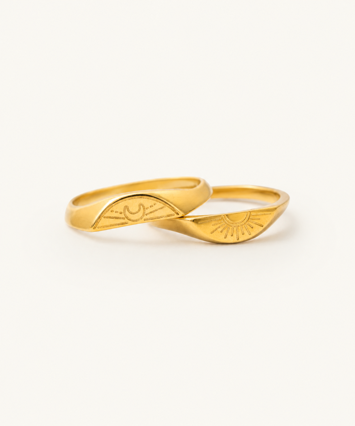 Golden Hour 18k gold Ring stack