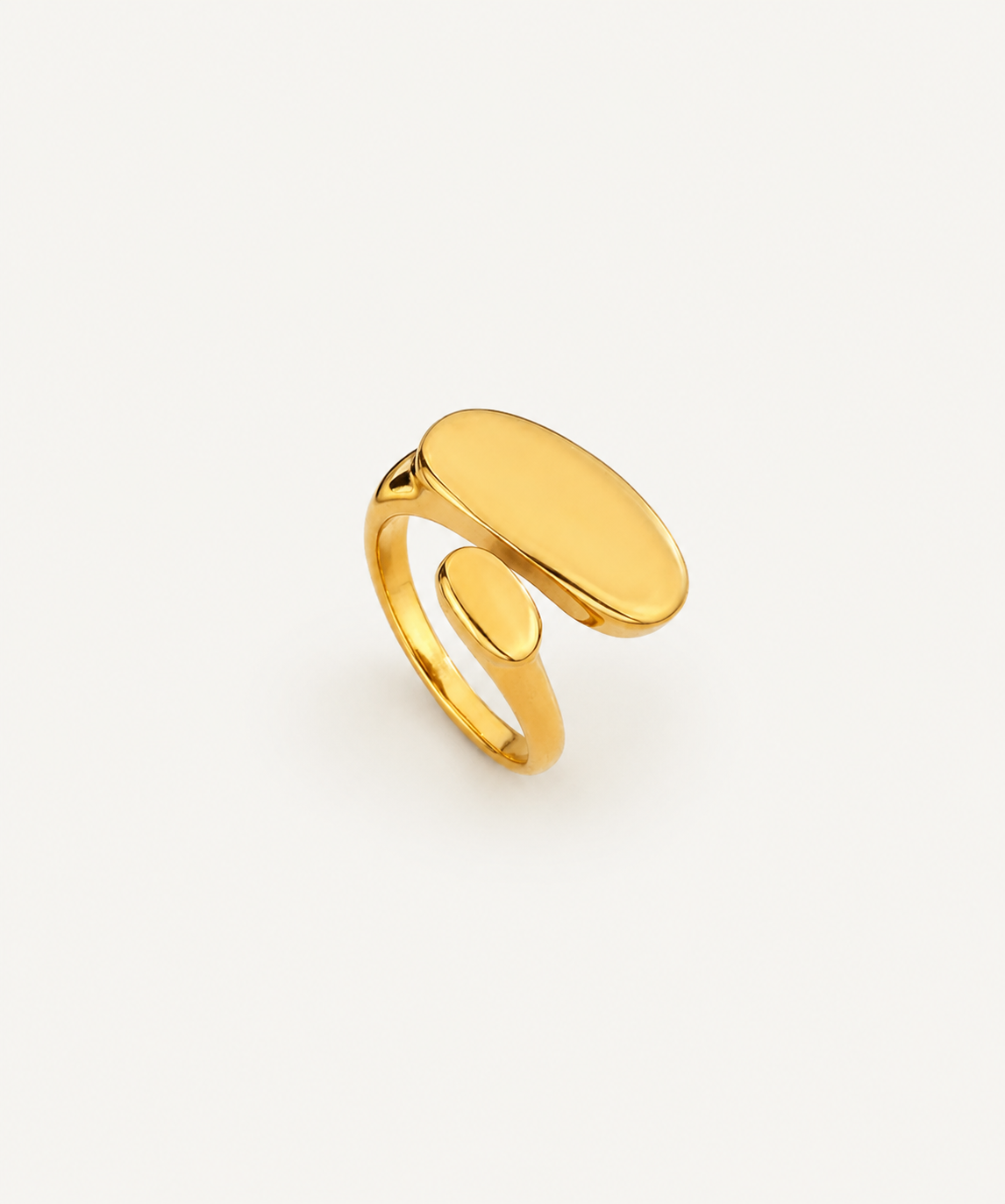 On Hold 18K Gold Plated Open Ring