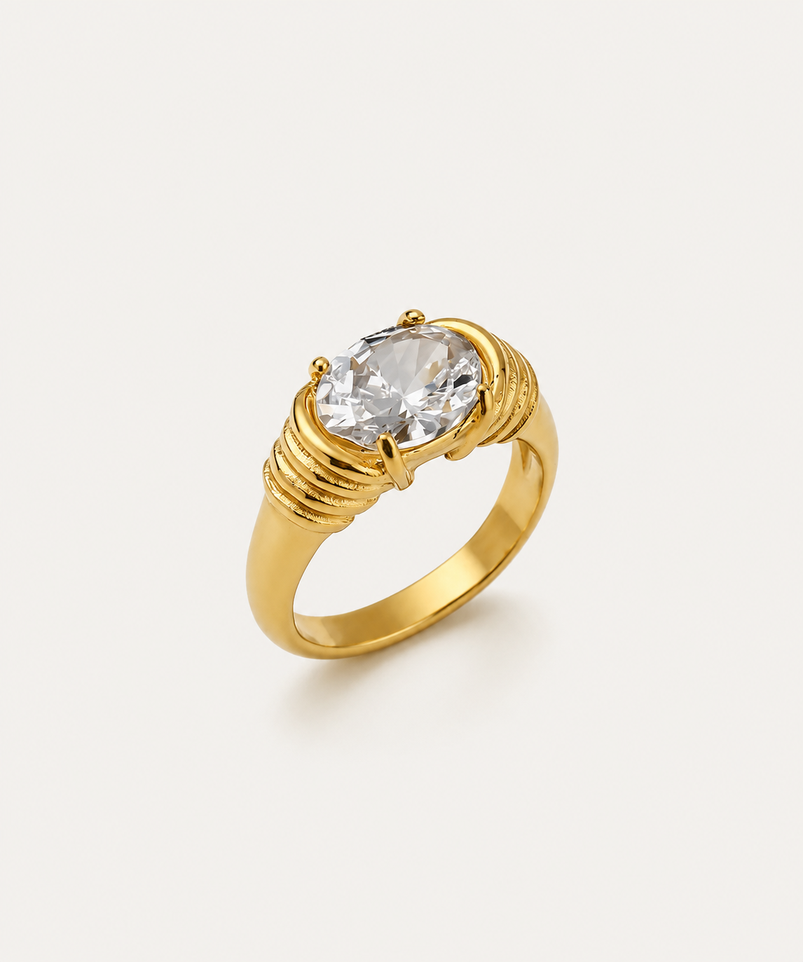 Flash 18k gold plated Ring