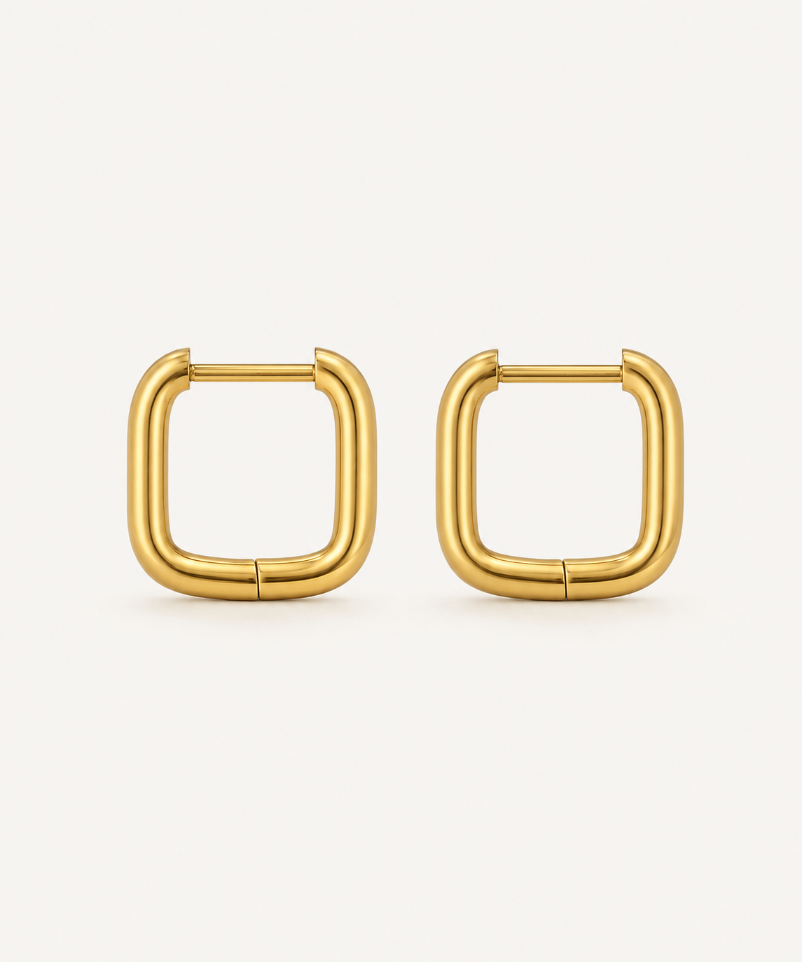 The Square Hoop Earrings