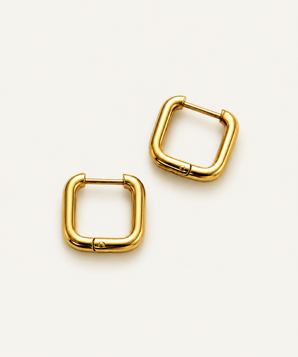 The Square Hoop Earrings - B E L O R I