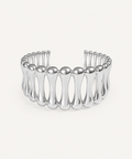Poise Silver Plated Statement Cuff
