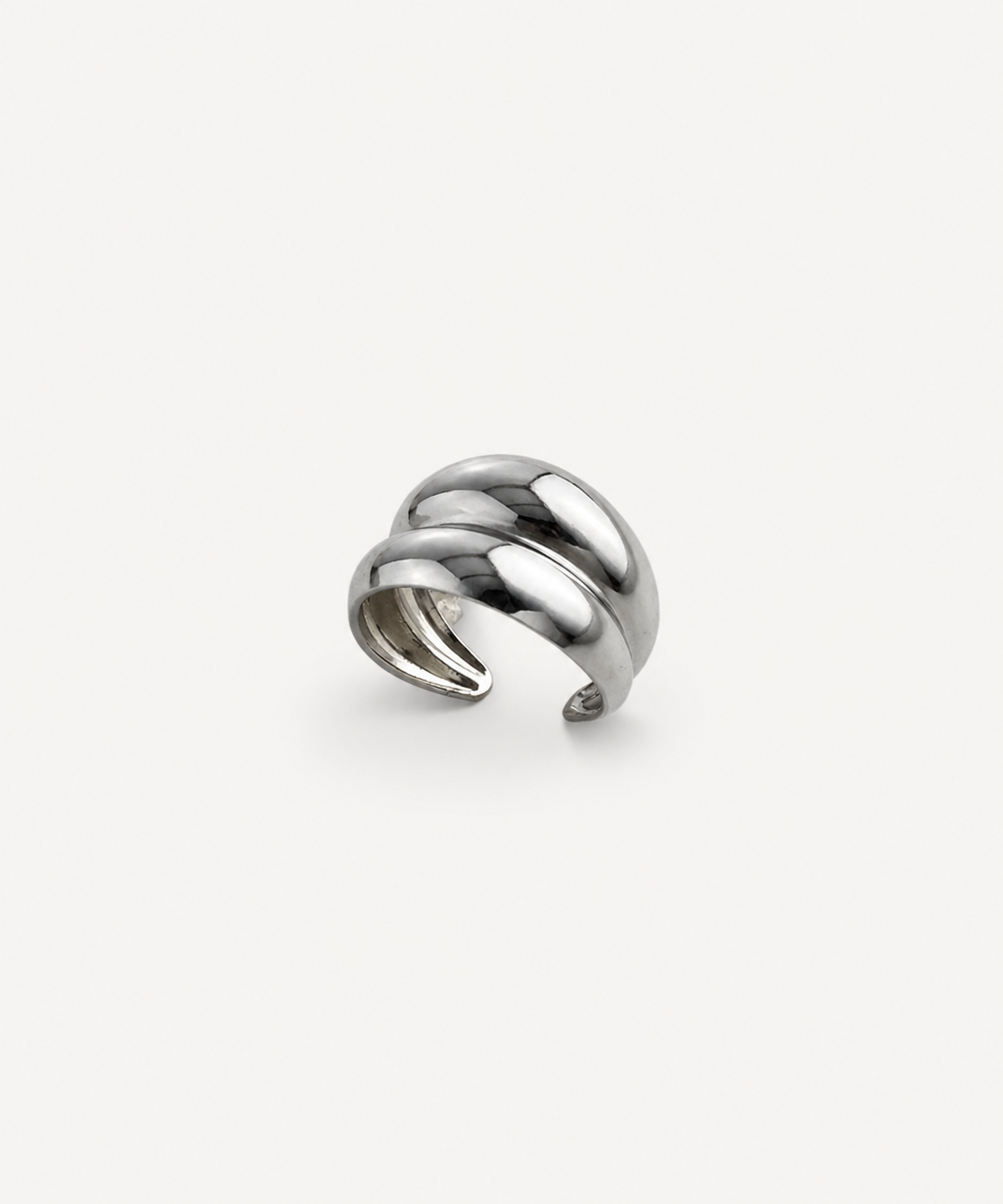 Do Not Disturb Silver Open Ring