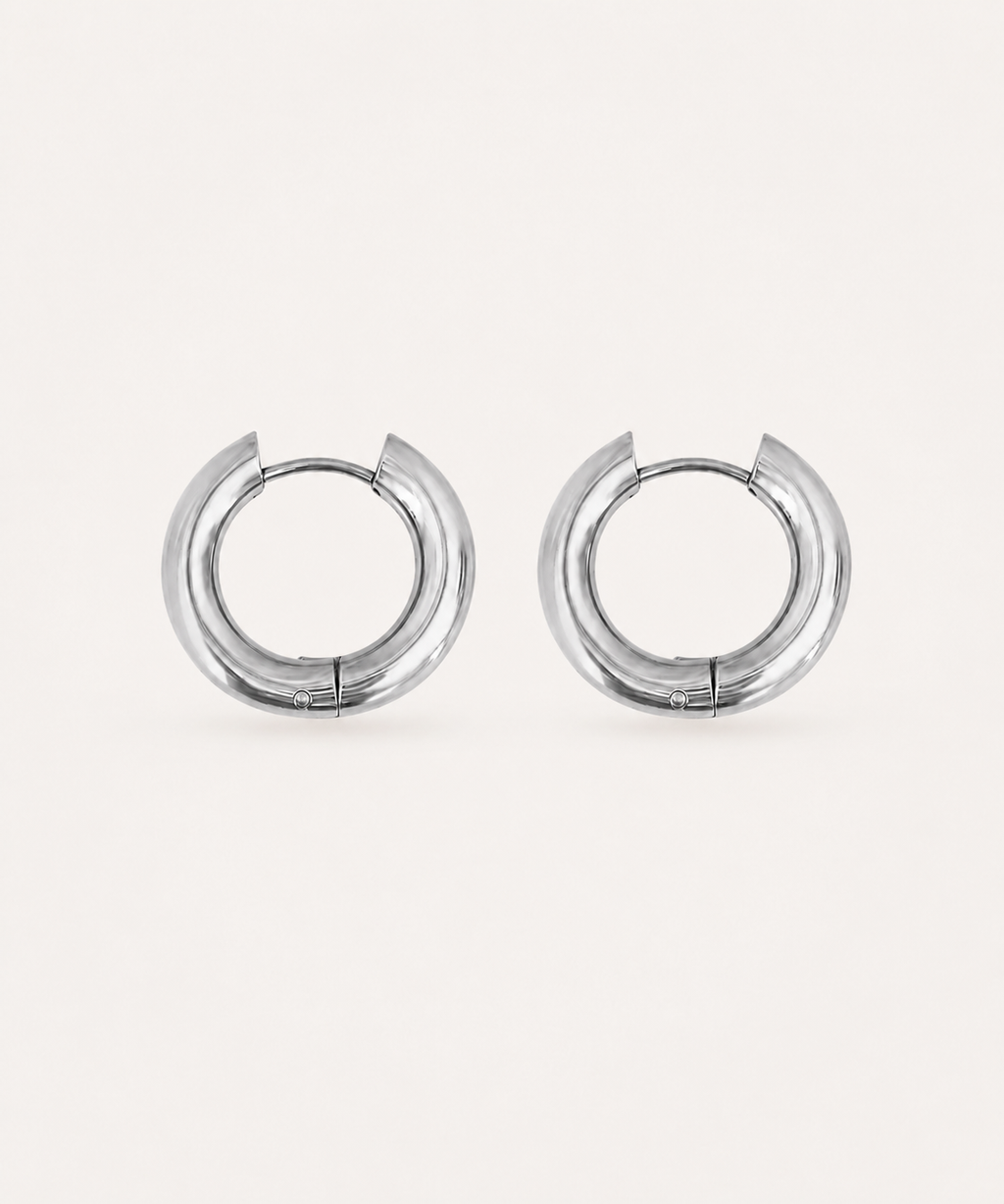 Always On Silver Plated Huggie Hoops