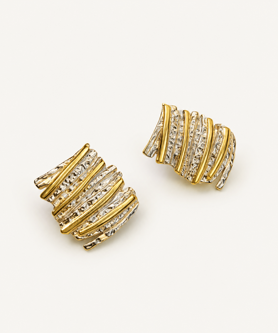 Steady 18K Gold Plated Statement Earrings