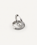 The Crystal Hoop Earrings silver tone - B E L O R I - Silver