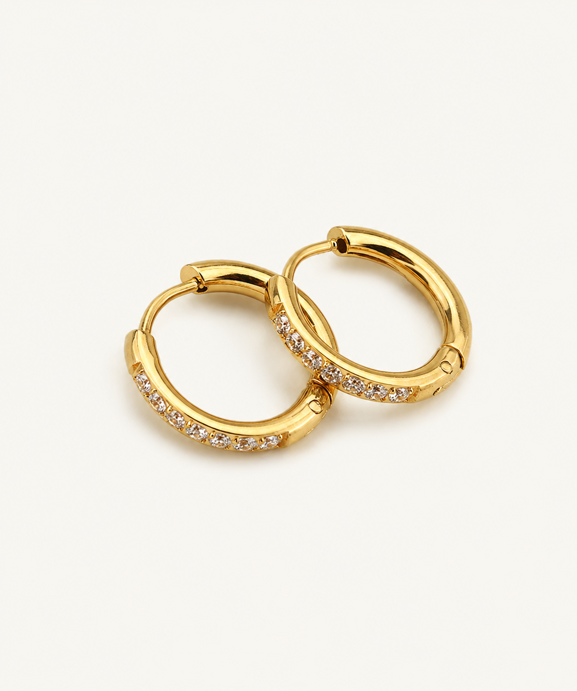 The Crystal Hoop Earrings