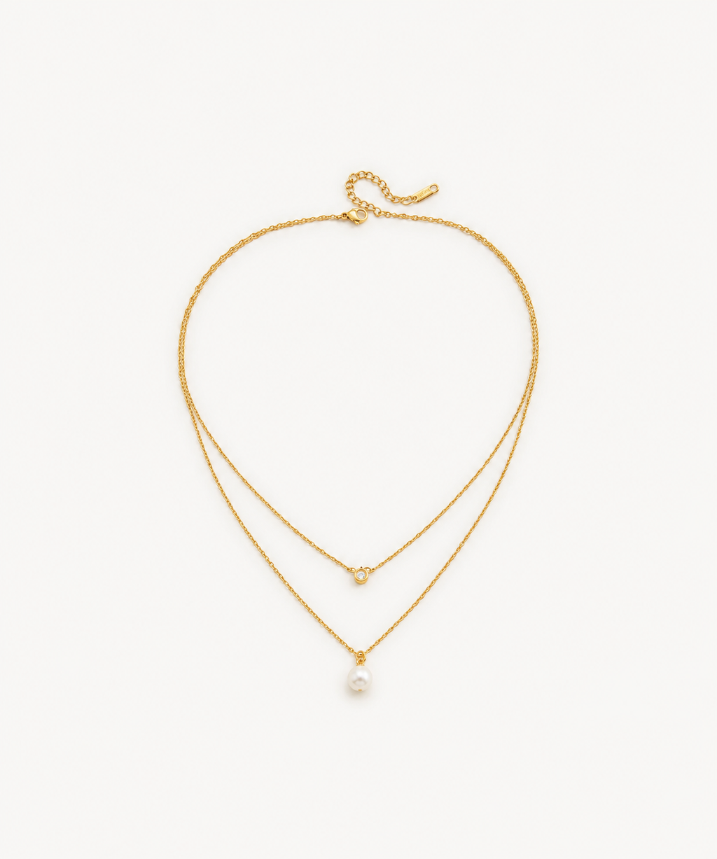 Pre-Layered Pearl Drop Chain