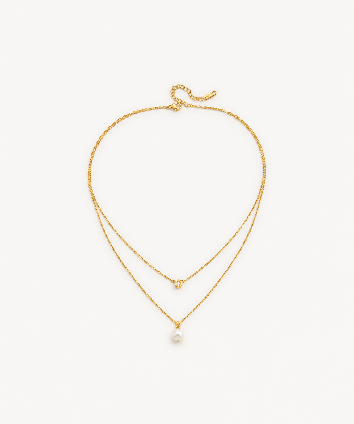 Pre-Layered Pearl Drop Chain