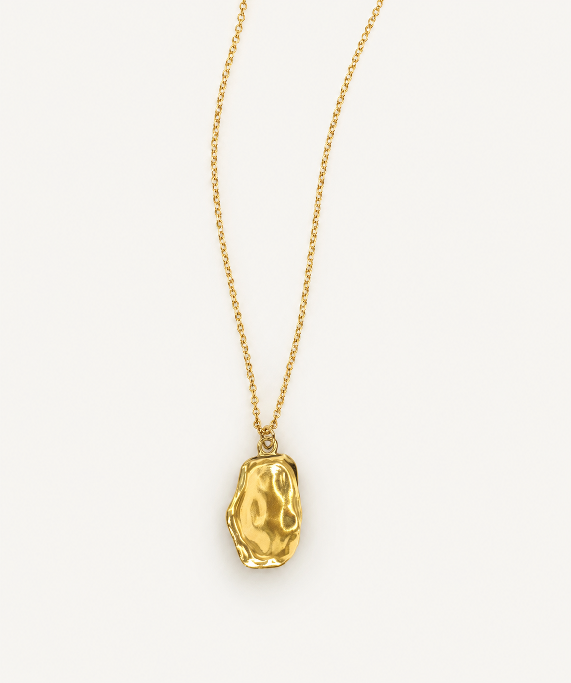 Sculpted Molten Nugget Necklace