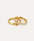 The Double Band Crystal Ring