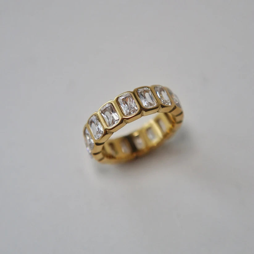 Midnight Glow 18K Gold Plated  Ring