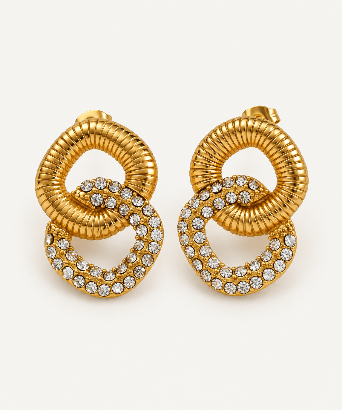Midnight Glow 18k earrings