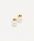 18k pearl stud earrings