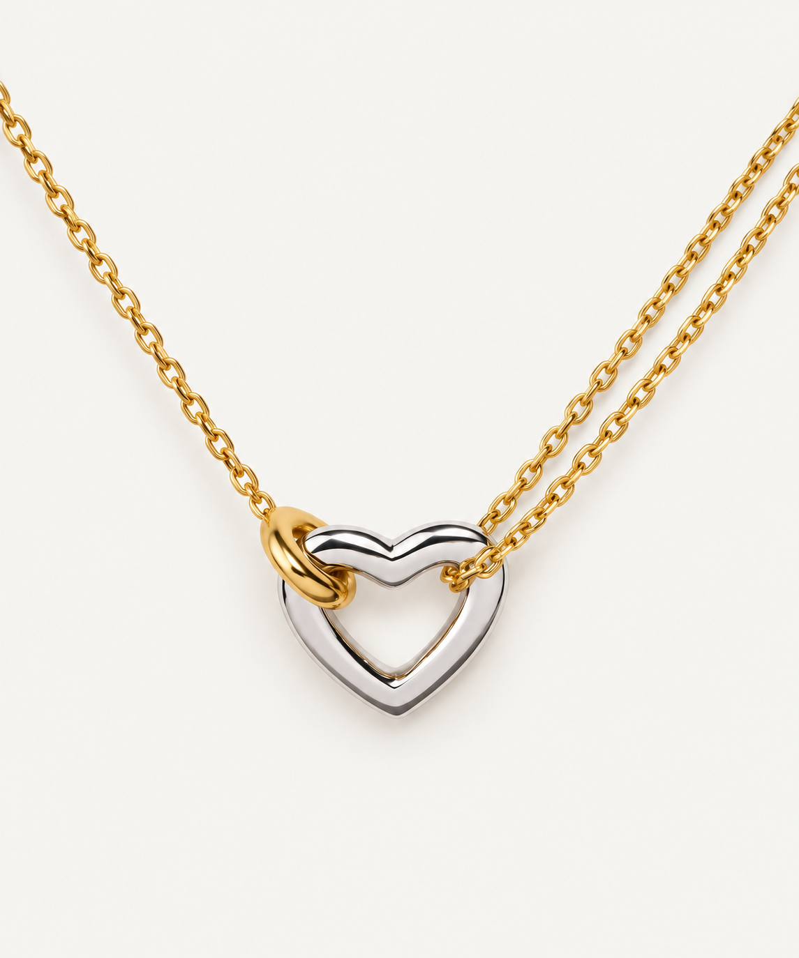 Beloved two tone necklace