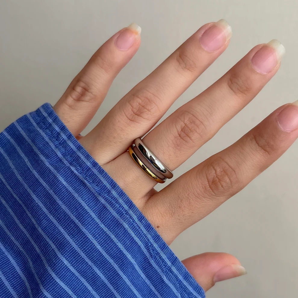 Double Take Two-Tone Ring