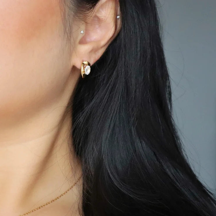Last Seen 18K Gold Plated Stud Earrings