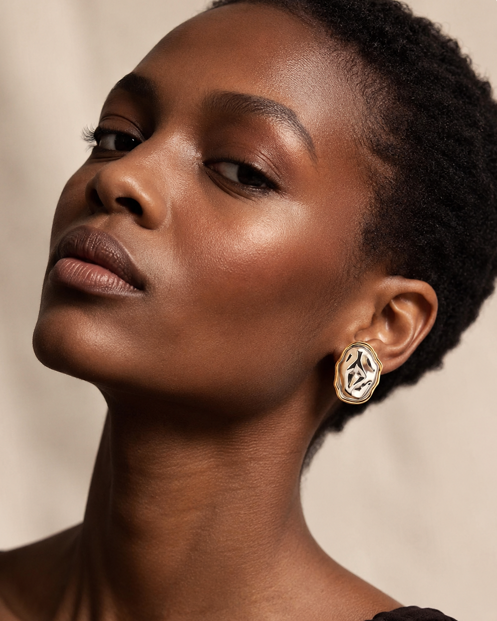 Echo Two Toned Earrings