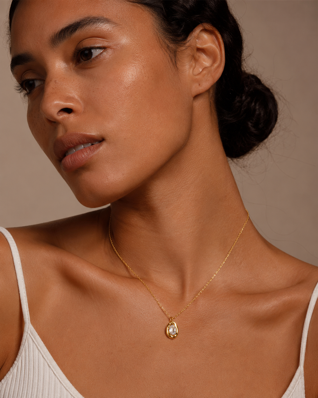 Seen at 2AM 18K Gold Plated Necklace